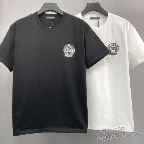 TOPセラー賞受賞！ 半袖Tシャツ ドルチェ＆ガッバーナ Dolce&Gabbanaスーパーコピー 激安 2025春夏季超人気 2色可選