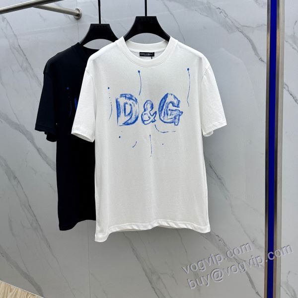 2025爆買いお得 ドルチェ＆ガッバーナ ブランドコピー NXZDG061 半袖Tシャツ 2色可選