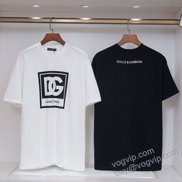 ドルチェ＆ガッバーナ 偽物ブランド NXZDG068 半袖Tシャツ 2色可選 2025超激得高品質