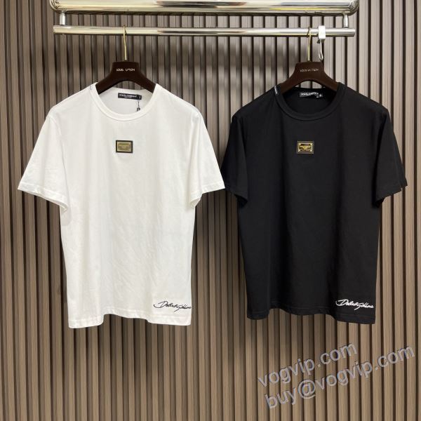 2025割引セール ドルチェ＆ガッバーナ NXZDG075 半袖Tシャツ 2色可選 Dolce&Gabbanaコピー ブランド