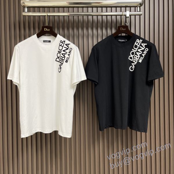 ドルチェ＆ガッバーナ Dolce&Gabbanaコピーブランド 2025驚きの破格値人気 NXZDG078 半袖Tシャツ 2色可選
