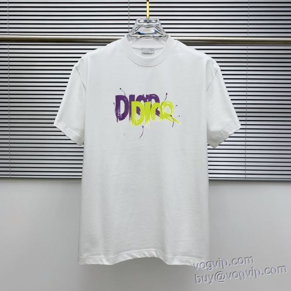 大絶賛の履き心地! ディオール ブランドスーパーコピー 2025春夏 半袖Tシャツ 2色可選