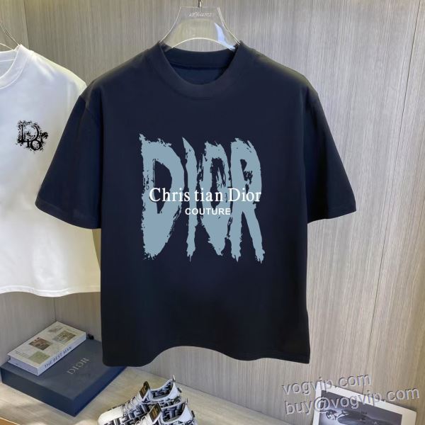耐久性のある ディオール DIORコピーブランド 2025お得格安 半袖Tシャツ 2色可選