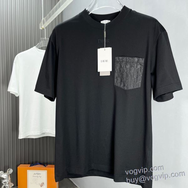 ディオール DIOR 2025超激得高品質 半袖Tシャツ 存在感のある 2色可選 ブランドスーパーコピー 激安専門店