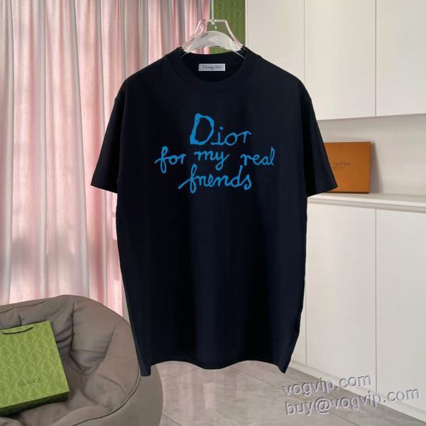 ディオール DIOR 2025高級品 通販 半袖Tシャツ 3色可選 スーパーコピー 優良サイト 高級感ある