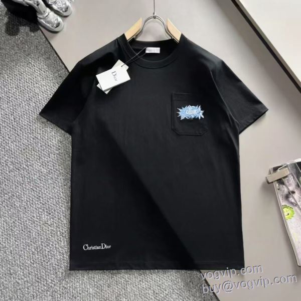 2025新商品! ディオール DIOR ブランドコピー 超限定即完売 半袖Tシャツ 2色可選