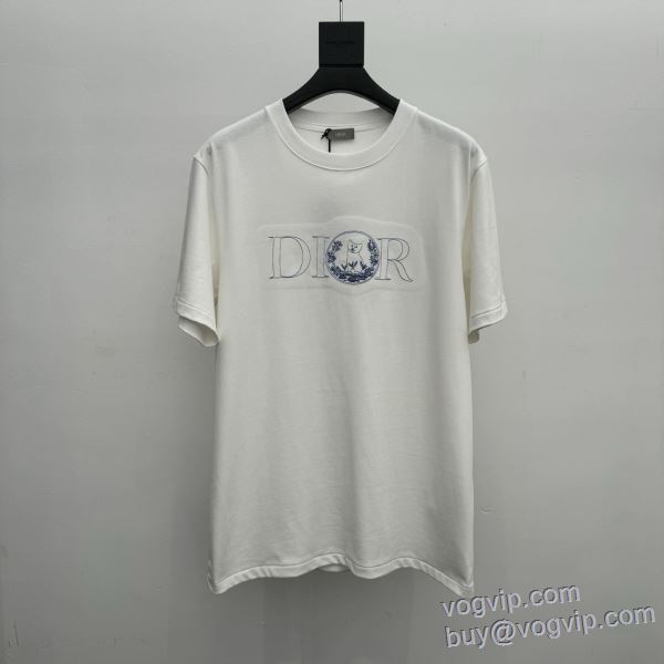 半袖Tシャツ 高評価の人気品 ディオール スーパーコピー 激安 2025新作登場 3色可選