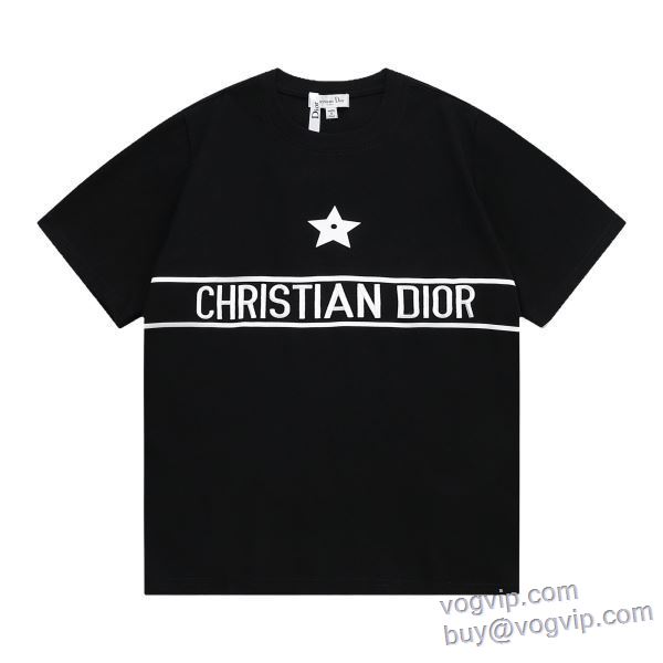 2025爆買いセール ディオール DIOR ブランド 偽物 通販 半袖Tシャツ 2色可選 大人キレイに仕立てる