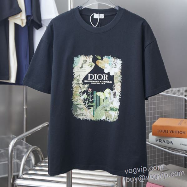 2025大特価！ ディオール DIOR SALE開催 半袖Tシャツ ブランドコピー 3色可選