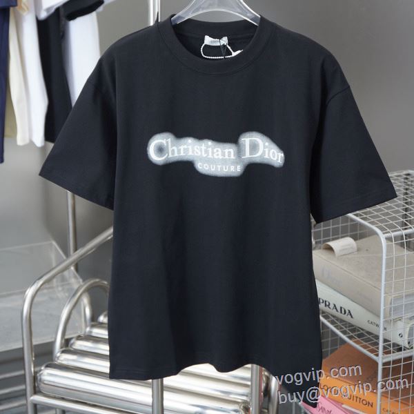 ディオール DIOR 半袖Tシャツ 人気 ランキング VOGブランドスーパーコピー 2色可選 2025新品本物