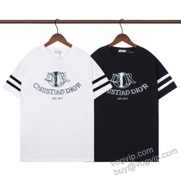 ディオール スーパーコピー NXZDIOR123 2025激安大特価定番 半袖Tシャツ 2色可選