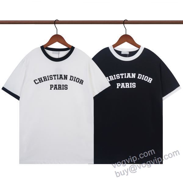 ディオール コピー ブランド 2025激安大特価定番 NXZDIOR125 半袖Tシャツ 2色可選
