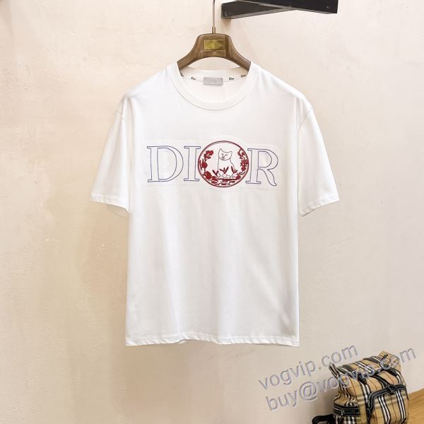 DIORコピー ブランド 2025人気セール低価 ディオール NXZDIOR136 半袖Tシャツ 2色可選