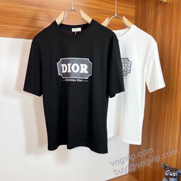ディオール ブランドコピー NXZDIOR144 半袖Tシャツ 2色可選 2025限定セール最新作