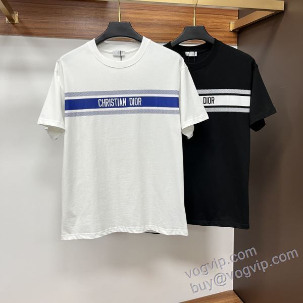 ディオール DIORブランドコピー NXZDIOR155 2025春夏季超人気 半袖Tシャツ 2色可選