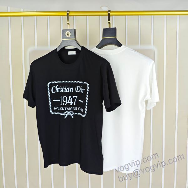 DIORスーパーコピー 2025春夏季超人気 ディオール NXZDIOR156 半袖Tシャツ 2色可選