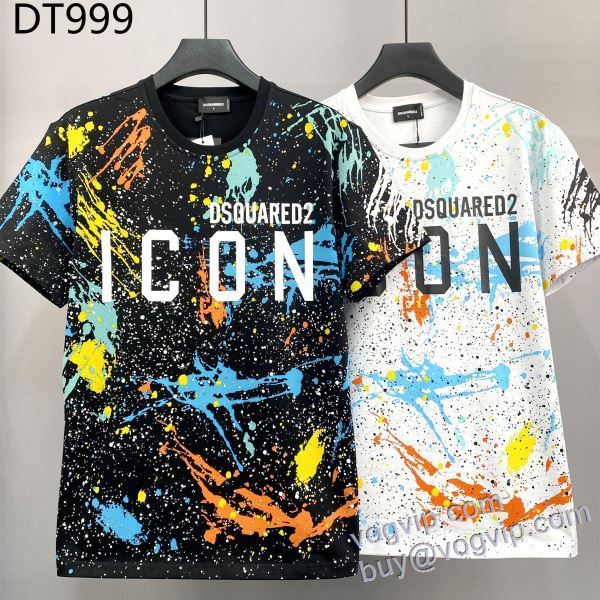 2025年モデル入荷 ディースクエアード ブランドコピー 半袖Tシャツ 2色可選 希少価値大！