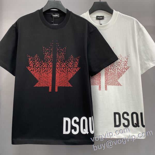 人気ブランド DSQUARED2 ブランドコピー 半袖Tシャツ 2色可選 2025最新入荷 ディースクエアード