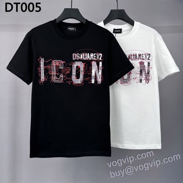 今買い◎得 ディースクエアード DSQUARED2 コピー 半袖Tシャツ 2色可選 2025お得100%新品
