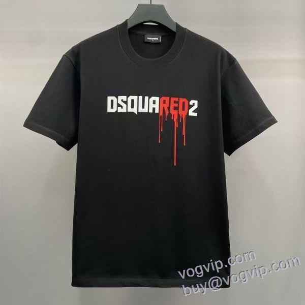 2025お得100%新品 半袖Tシャツ ディースクエアード DSQUARED2 コピー ブランド 2色可選 極上の着心地