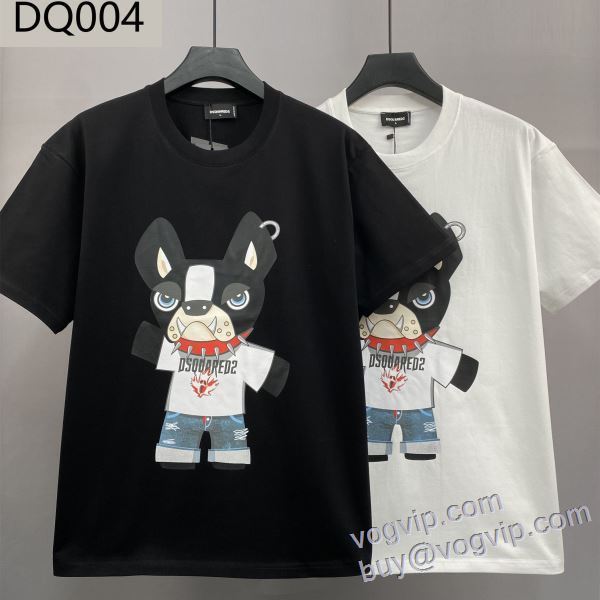 ブランドコピー代引き専門店 2025品質保証高品質 半袖Tシャツ 2色可選 ディースクエアード DSQUARED2 大好評