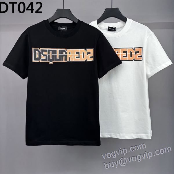 ディースクエアード 業界高品質スーパーコピー 2025人気定番安い 半袖Tシャツ 2色可選 ファッション 人気