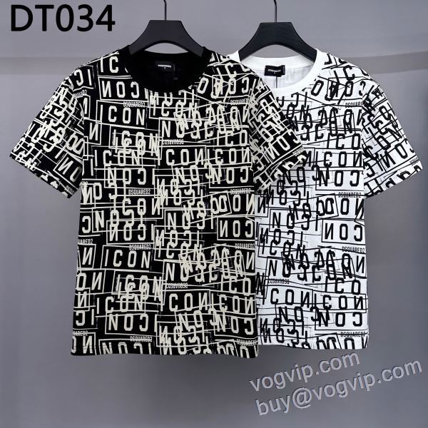 2025数量限定格安 半袖Tシャツ 2色可選 高品質なスーパーコピー商品 ディースクエアード DSQUARED2 海外限定ライン