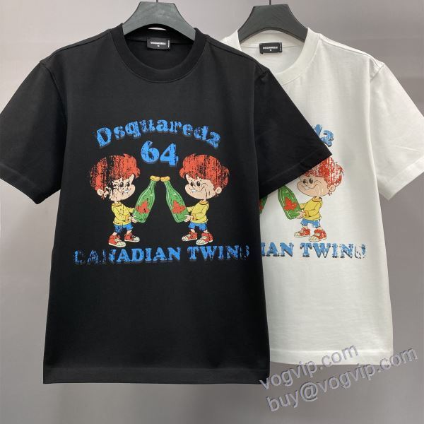 半袖Tシャツ 2025年モデル入荷 ディースクエアード コピー ブランド NXZDS038 2色可選