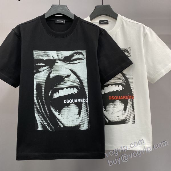 2025春夏季超人気 ディースクエアード ブランド 偽物 通販 NXZDS039 半袖Tシャツ 2色可選