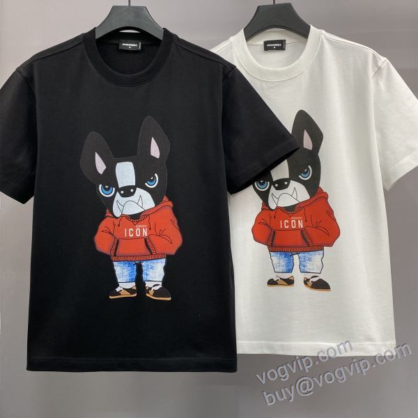 ディースクエアード スーパーコピー 激安 NXZDS040 2025春夏季超人気 半袖Tシャツ 2色可選