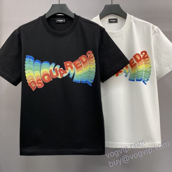 ディースクエアード ブランドスーパーコピー NXZDS044 2025春夏新作 半袖Tシャツ 2色可選