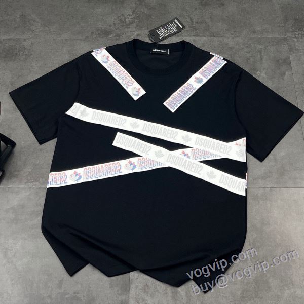 DSQUARED2スーパーコピー 2025格安通販 ディースクエアード NXZDS069 半袖Tシャツ 2色可選