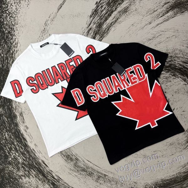 2025 半袖Tシャツ ディースクエアード DSQUARED2偽物ブランド NXZDS071 2色可選