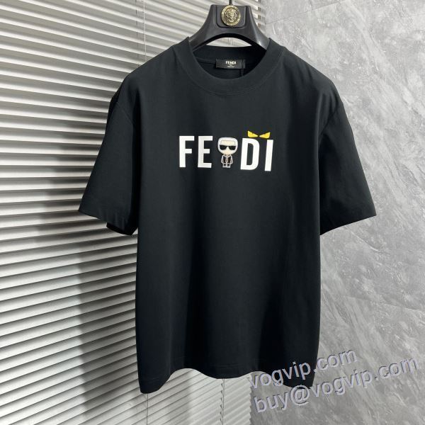 2年以上連続１位獲得 フェンディ ブランドコピー 2025数量限定格安 半袖Tシャツ 3色可選