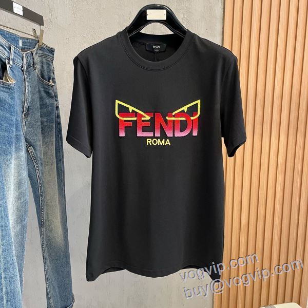 2025数量限定格安 フェンディ スーパーコピー 半袖Tシャツ 2色可選 海外限定ライン