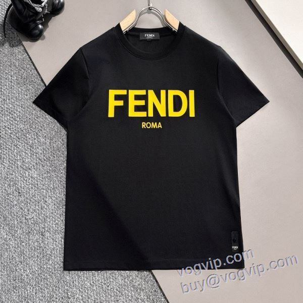 実用性に溢れるアイテム 半袖Tシャツ フェンディ コピーブランド 2025年モデル入荷 2色可選