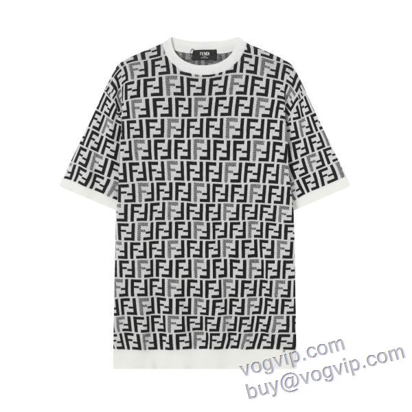 半袖Tシャツ ニット コーデ 知的なムードを演出 フェンディ FENDI スーパーコピー 2025お得格安 2色可選