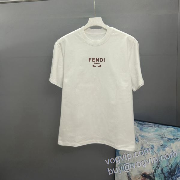 限量販売 フェンディ コピー ブランド 半袖Tシャツ 3色可選 2025激安大特価定番