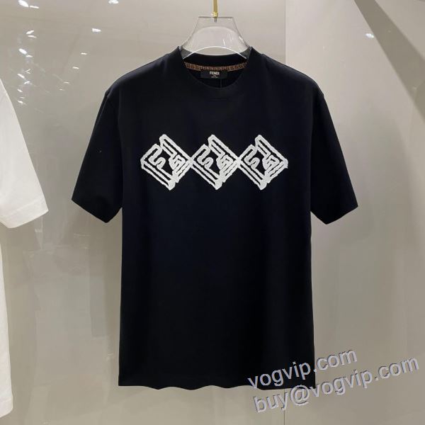 2025品質保証安い フェンディ ブランドコピー 半袖Tシャツ 2色可選 超激得品質保証