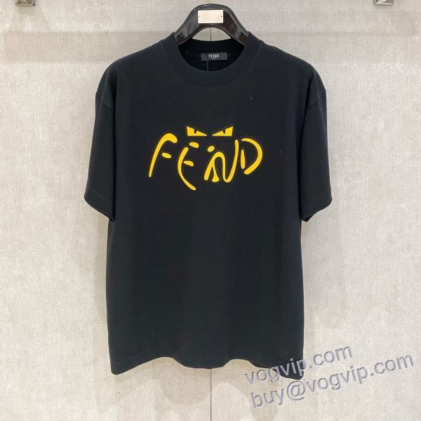 フェンディ 2025品質保証安い 半袖Tシャツ 2色可選 FENDI スーパーコピー 変わらない人気を誇る