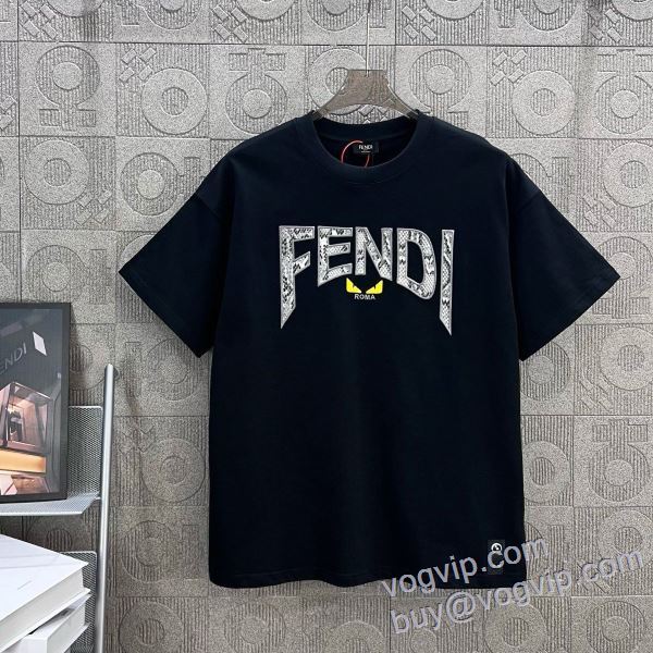 フェンディ FENDI コピーブランド 2025数量限定格安 半袖Tシャツ 2色可選 人気激売れ