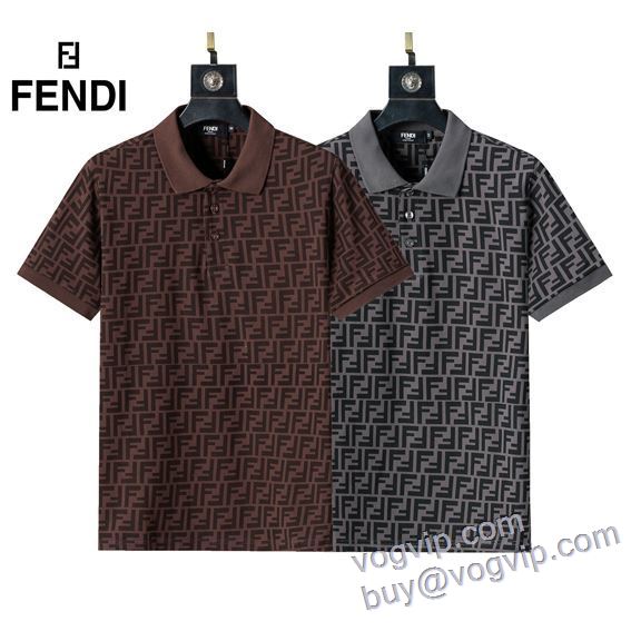 2025新商品！ フェンディ FENDI ブランドコピー 半袖ポロシャツ 2色可選 抜群の雰囲気が作れる!