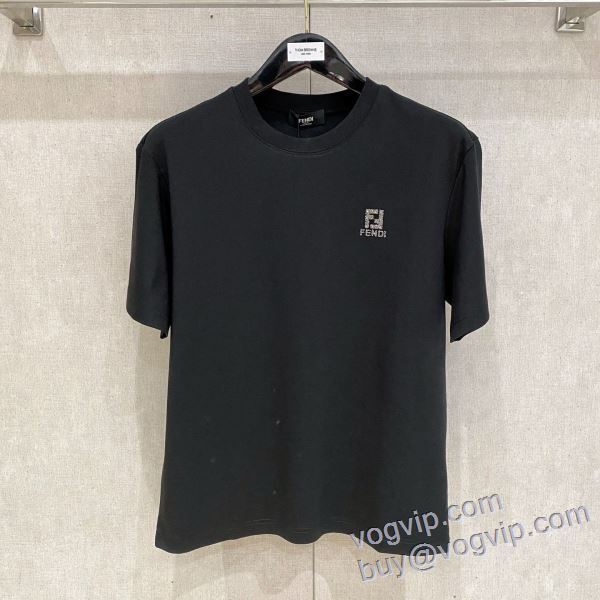 2025SALE!今季 人気スーパーコピーブランド フェンディ FENDI 半袖Tシャツ 2色可選