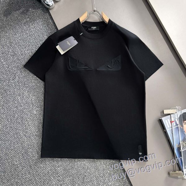 2025新作品 コピー 商品 販売 フェンディ FENDI 半袖Tシャツ 2色可選 完売品！