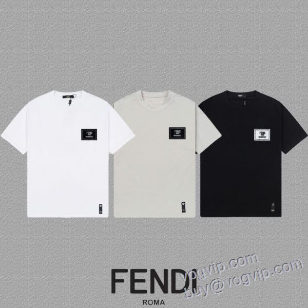 ブランドコピー フェンディ FENDI 2025HOT大人気 半袖Tシャツ 3色可選 絶大な人気を誇る