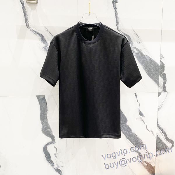 半袖Tシャツ 2色可選 フェンディ FENDI 2025HOT最新作 コピー ブランド 高級感を引き立てる