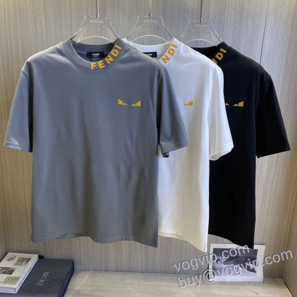 フェンディ FENDI 2025HOT最新作 半袖Tシャツ 3色可選 スーパーコピー 激安 人気 ランキング