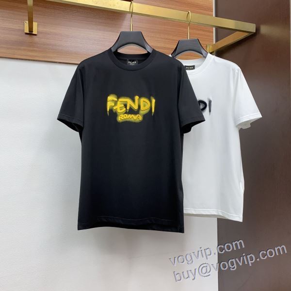 大好評 フェンディ FENDI スーパーコピー 優良サイト 半袖Tシャツ 2色可選 2025爆買い新作登場
