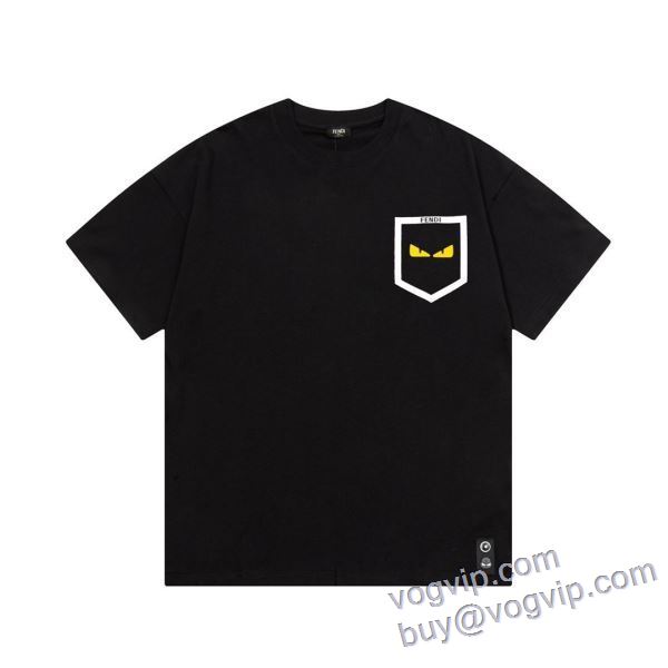 ずっと人気? フェンディ FENDI スーパーブランドコピー品質保証 2色可選 2025超人気新品 半袖Tシャツ