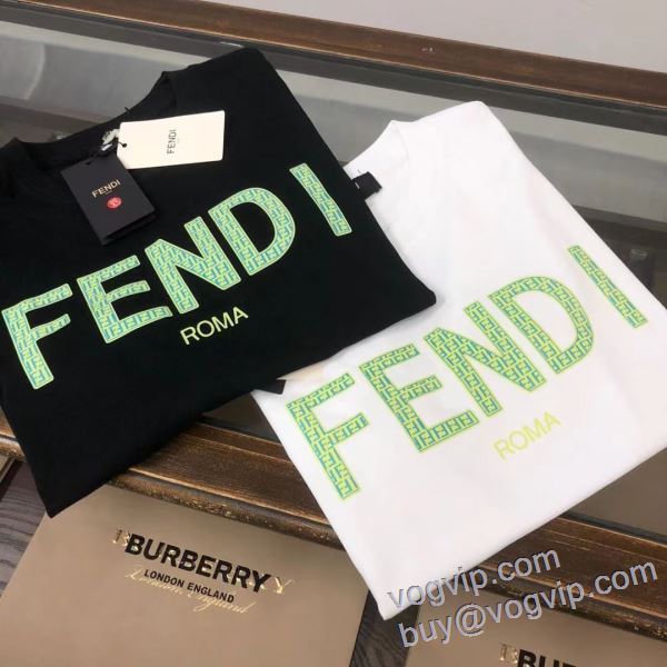 2025激安大特価100%新品 半袖Tシャツ フェンディ ブランドコピー 2色可選 肌触りのいい